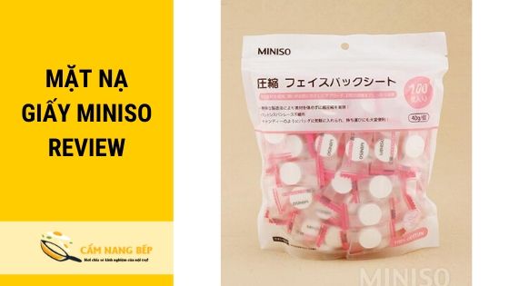 Mặt nạ giấy miniso là thương hiệu đến từ Nhật Bản. Có 1 điều rất khác biệt ở Mặt nạ giấy miniso được làm từ loại giấy nén tiện dụng. Bạn chỉ cần ngâm nước là viên nén tự động nở thành cái mặt nạ. Cả quy trình đắp mặt nạ của chúng ta chỉ mất 3 phút.